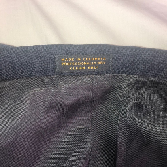 Oscar De La Renta blue blazer 2 button size 48R - Picture 6 of 9